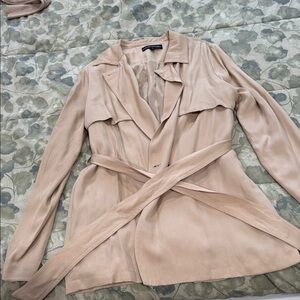 Catherine Malandrino Beige Satin Jacket